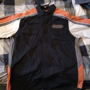 Genuine Harley Davidson Shop Style Button Down Short Sleeve Shirt